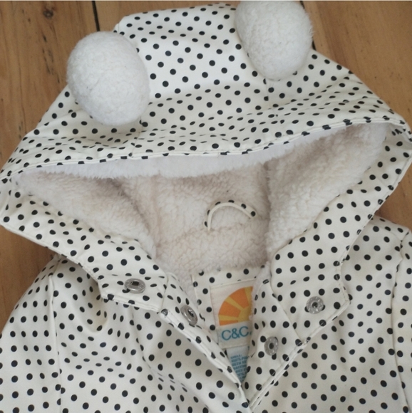 C&C Fleece lined Raincoat 12m - Picture 3 of 6
